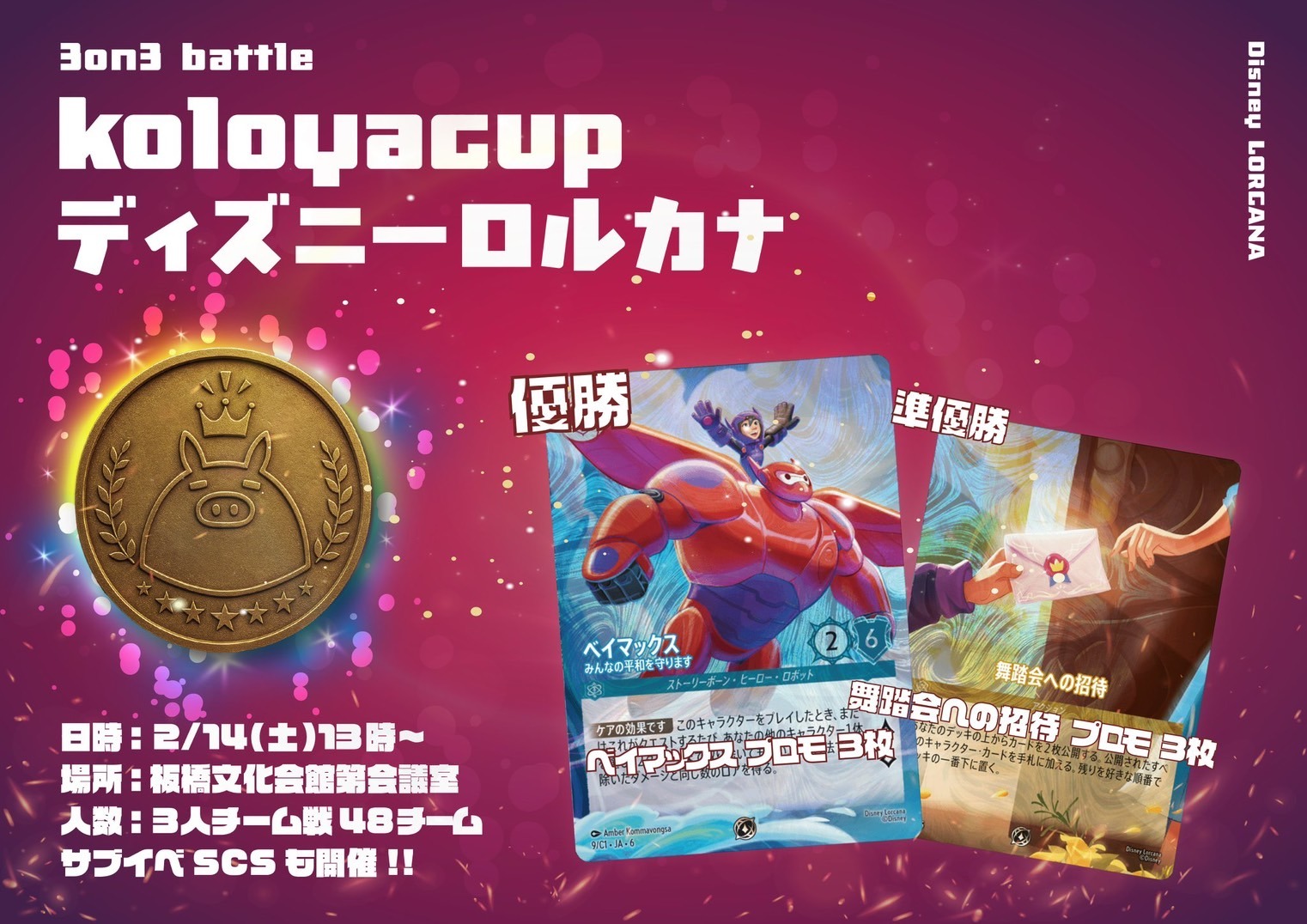 kolo屋CUP】ディズニーロルカナ3on3 - 参加者 - Tonamel